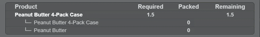 Animation of packing only Singles.