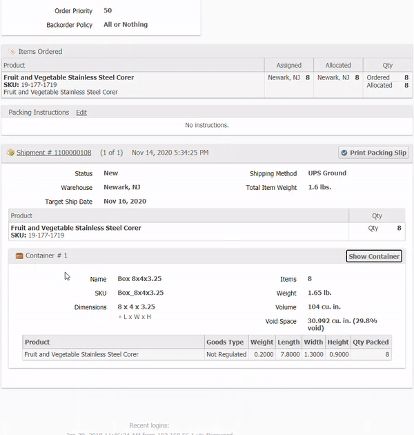 Client UI displaying the 3D view.